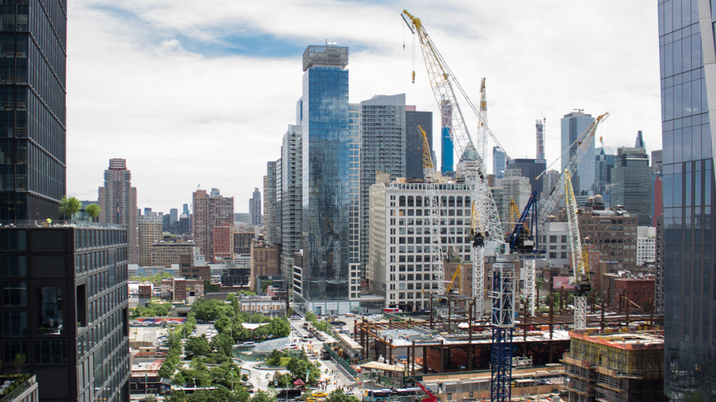 Picture of construction in Manhattan.